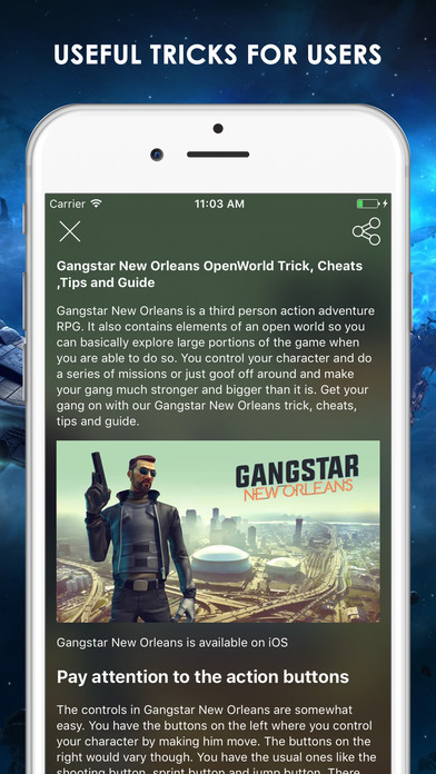 Guide for Gangstar New Orleans Pro screenshot 3