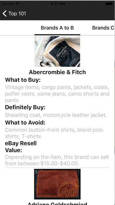 Top 101 Clothing Brands for Resale Online screenshot 2
