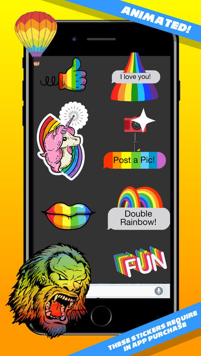 Animated Rainbow Stickers screenshot 2