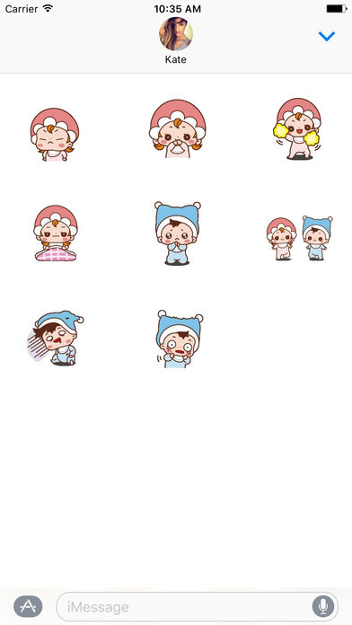 Lovely Baby Boy And Girl - Animated Stickers screenshot 2