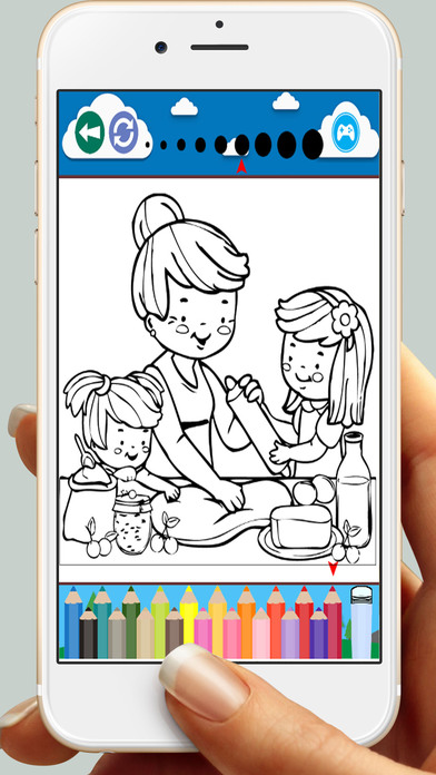 Printable Cooking Coloring Book Game For Kids screenshot 3