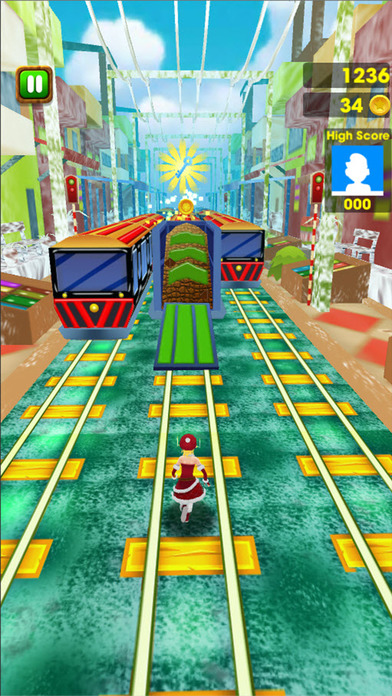 Golden Subway & Snow Princess Run screenshot 2