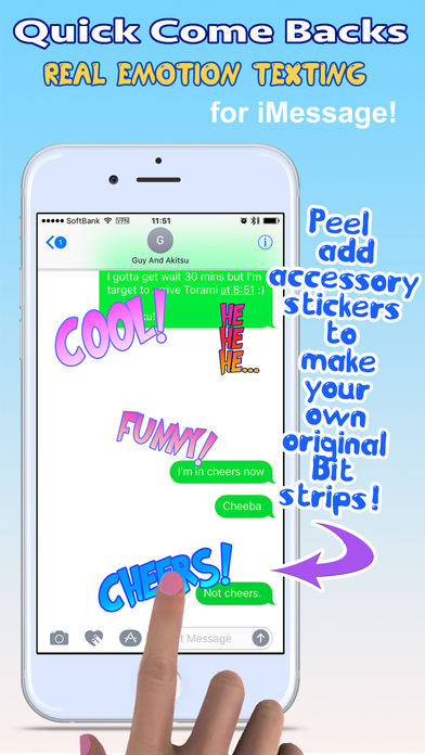 Quick Come Backs - Real Emotion Texting Bit Pack 1 screenshot 3