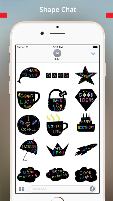 StiPia - BlackChat Stickers screenshot 3