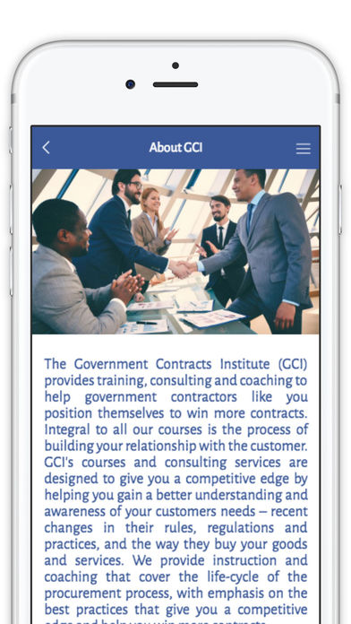 Government Contracts Institute screenshot 2