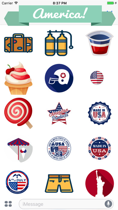 Fourth of July Stickers for Messaging screenshot 3