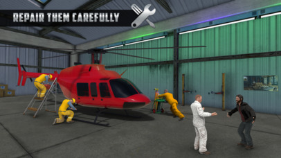 Army Helicopter Mechanic Workshop- Plane Garage 3D screenshot 2