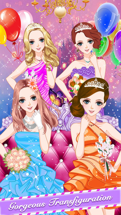 Princess evening dress design - Fun Girl Games screenshot 3