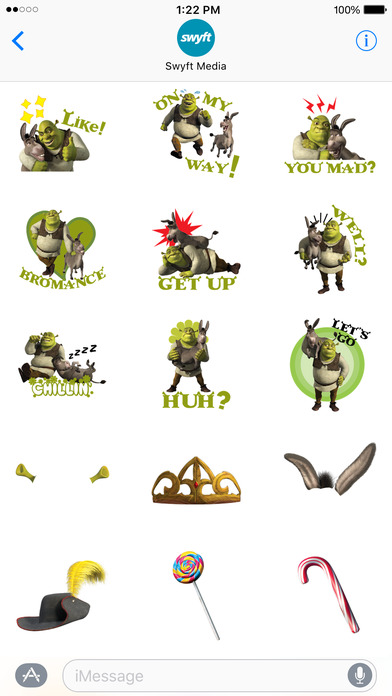 Shrek Movie Stickers screenshot 3