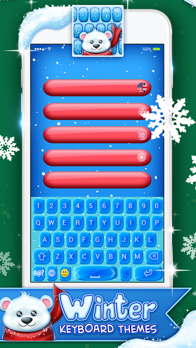 Winter Keyboard Themes: Beautiful Frozen Keypads screenshot 4