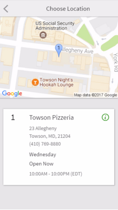 Townson Pizzeria screenshot 2
