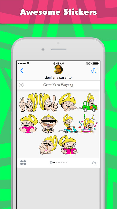 Gatot Kaca Wayang stickers for iMessage screenshot 2