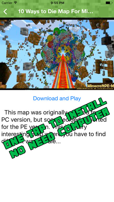 MCPE MAPS Free - Mini Games Craft for Minecraft PE screenshot 2