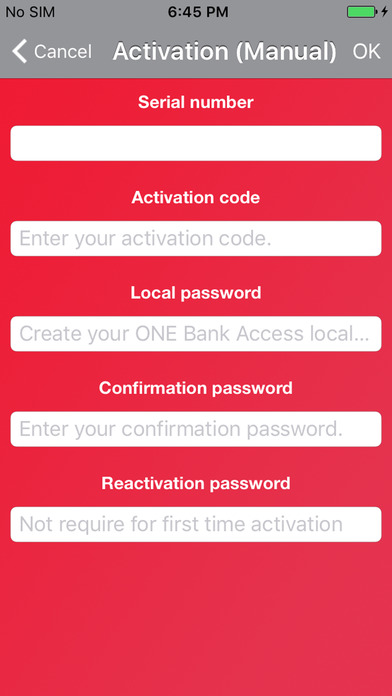 ONE Bank Access screenshot 4