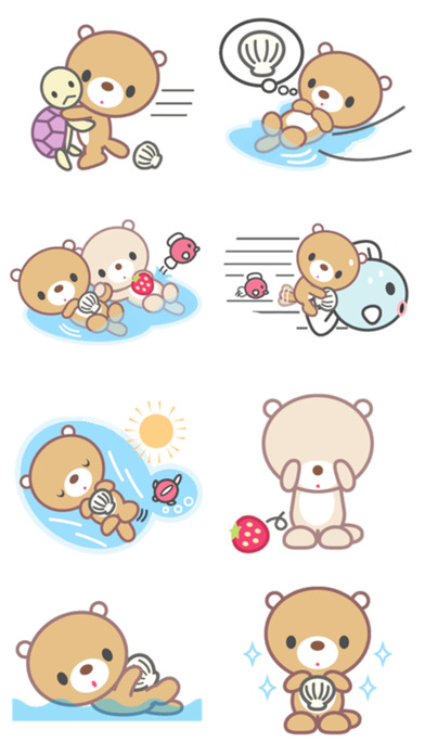 Cute Bear Lovers - Stickers! screenshot 2