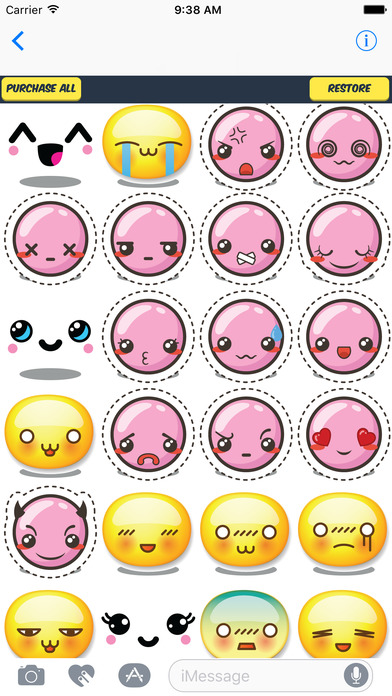 Kawaii Emoji Stickers - Kawaii and Cute Emojis screenshot 3