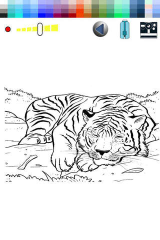 Mini Tigers Drawing Game - Paint screenshot 2