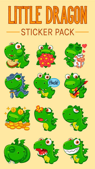 Little Dragon - Sticker Pack screenshot 2