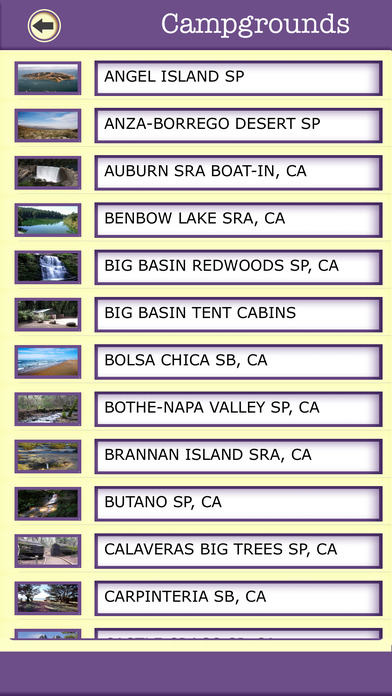 California Campgrounds & Hiking Trails,State Parks screenshot 3