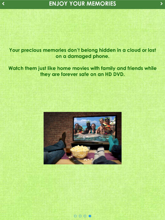 Screenshots of Burn Video - Your Phone's Videos Delivered on DVD for iPad