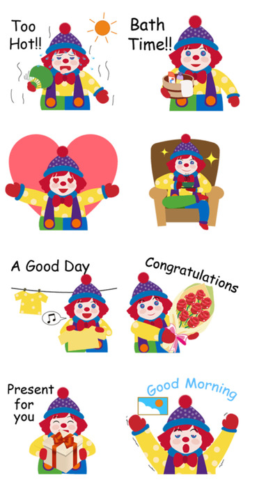 Happy Clown Stickers screenshot 2