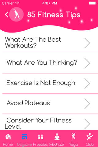 Workout program gym screenshot 3