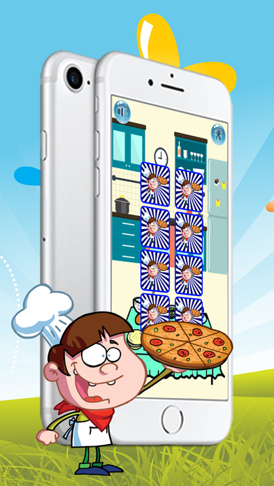 Cake & Pizza matching memories Games for kids screenshot 2