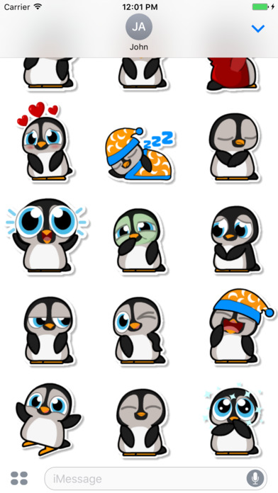 Louie - The Penguin Stickers screenshot 3
