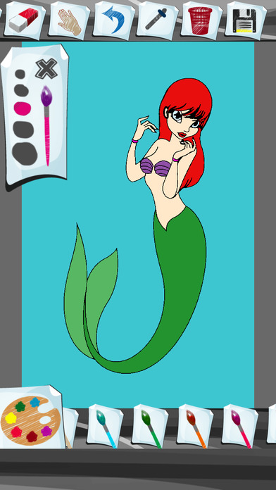 Mermaid Coloring Book App screenshot 4