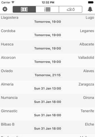 Scores for Liga Adelante. Spain Segunda Division + screenshot 4