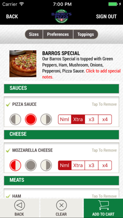 Barro’s Pizza screenshot 4