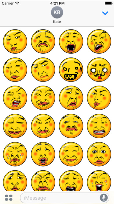 Funny Faces Sticker screenshot 2