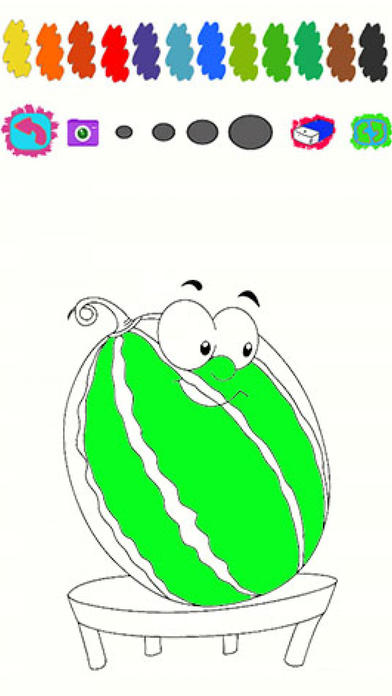 Kids Game Watermelon Coloring Version screenshot 3