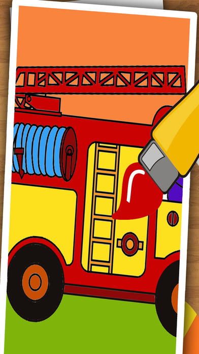 Best Monster Fire Truck Game Coloring Book screenshot 2