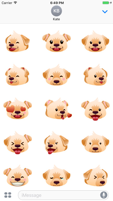 Labrador Retriever Stickers for iMessage screenshot 2