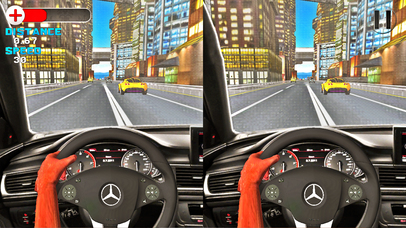VR Traffic Bike & Car Racing Pro Game screenshot 3