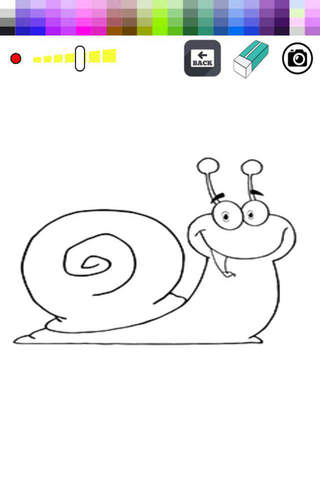 Happpy Snail Paint Game For Kids screenshot 2