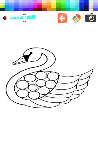 Coloring Page and Paint Swan For Toodle screenshot 2