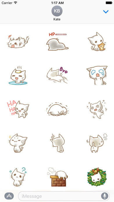 Christmas Of Cute Cat Stickers screenshot 2
