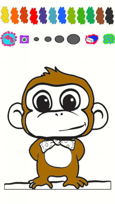 Kids Game Monkey Coloring Version screenshot 3