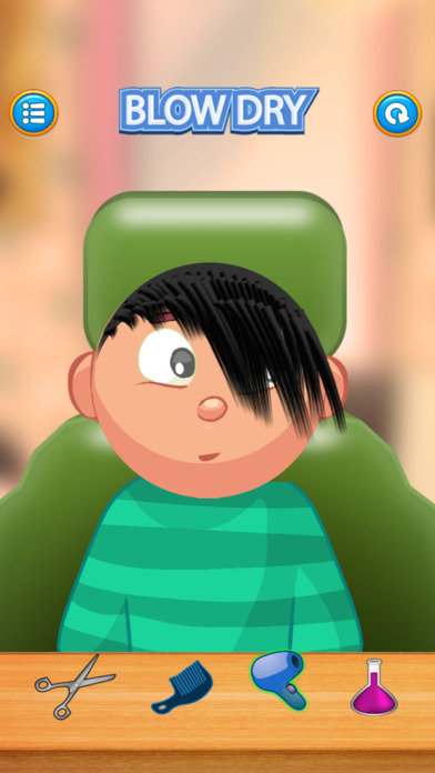 Child game / black hair cut screenshot 3