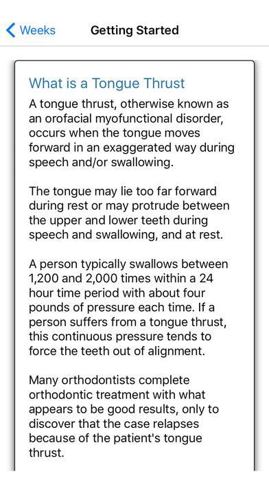 Tongue Thrust Therapy screenshot 2