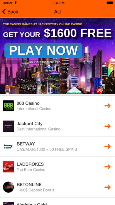 AU Casinos - Online Casino AU 2017 Guide screenshot 3