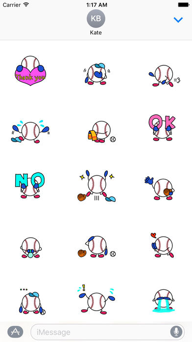 A Baseball Emoji Sticker screenshot 2