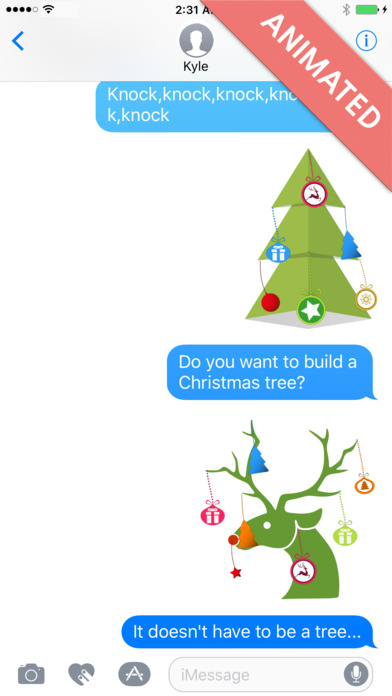 Xmas Deco:Animated Christmas Stickers for iMessage screenshot 2