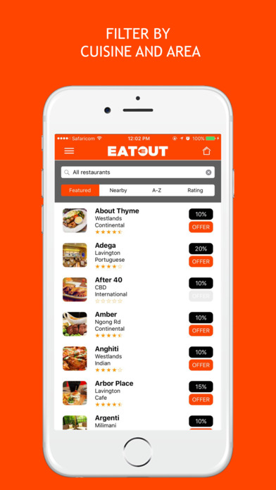 EatOut Africa screenshot 2