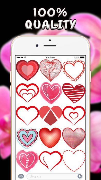 77 Love Hearts Stickers screenshot 2