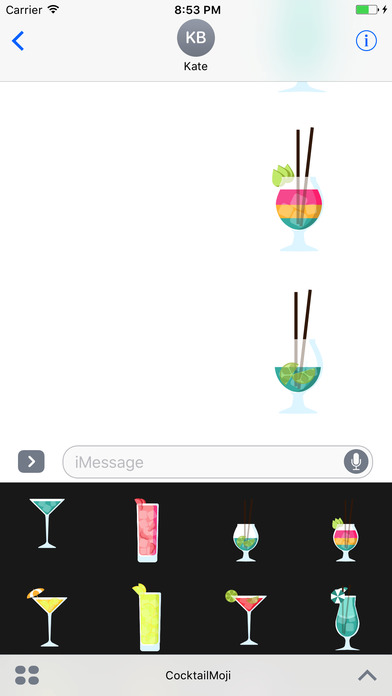 CocktailMoji - Famous Drinks Stickers screenshot 3