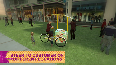 Beach Ice Cream Delivery Bike & Rider Sim Game screenshot 2