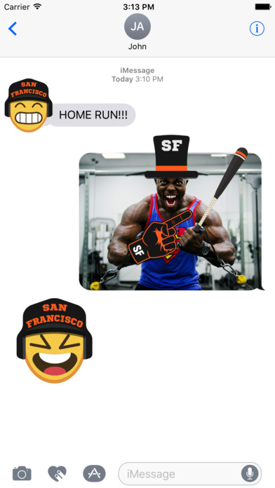San Francisco Baseball Stickers & Emojis screenshot 2